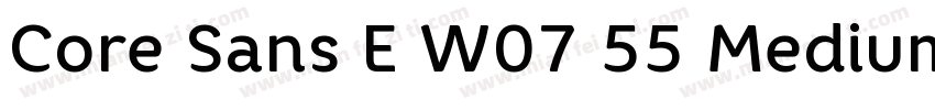 Core Sans E W07 55 Medium字体转换